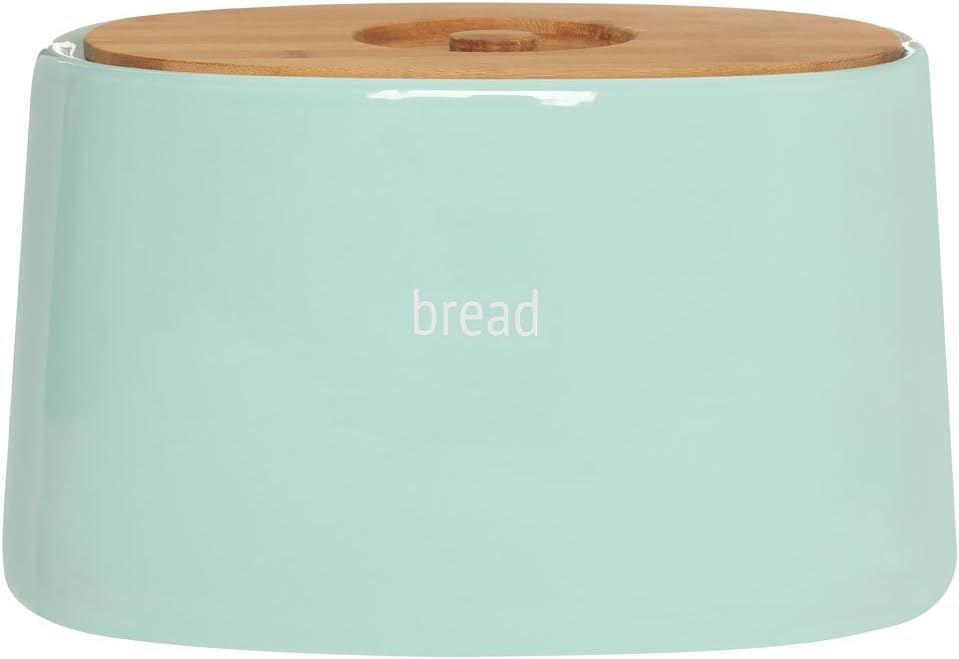 Prime Furnishings Baby Blue Ceramic Bread Bin