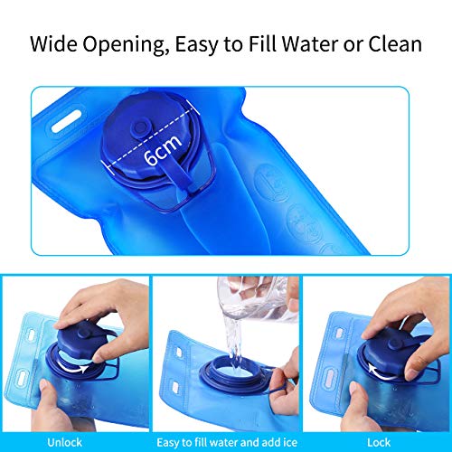 image for Hydration Bladder 2 Liter SKL Water Bladder Leak-Proof Hydration Pack 