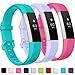 GEAK Compatible with Fitbit Alta and Alta HR Band, Soft Classic Accessories Sport Bands Compatible for Fitbit Alta HR/Fitbit Ace,Lilac Teal and Rose,Small