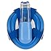 Zeeshy Full Face Snorkel Mask, 180º Panoramic View Diving Scuba Mask Easy breath with Anti-Fog and Anti-Leak with Adjustable Head Straps Design for Adults,Youth,kids ( BLUE-XS/S )