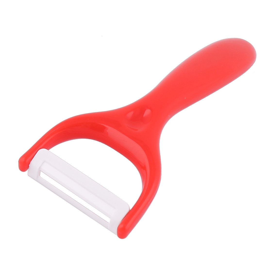 Sourcingmap Plastic Household Kitchen Utensil Fruit Vegetable Potato Peeler 15cm Length Red