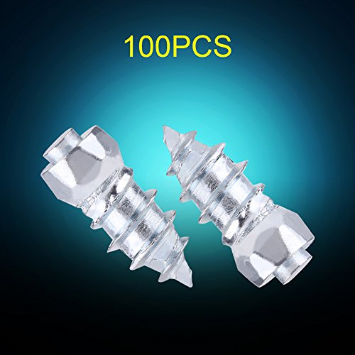 KIMISS Steel 100pcs 15mm/0.59" Wheel Tyre Stud Screws Snow Ice Dirt Mud Non-Slip Wheel Screw for Car Truck SUV ATV,Motorcycle,Bicycle,Shoe - Thumbnail 3