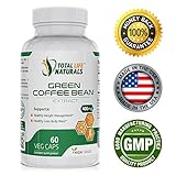 Pure Green Coffee Bean Extract Pills with 50% Chlorogenic Acid per Vegetarian Capsule | Natural Weight Loss Support for Men and Women | Made in the USA by Total Life Naturals