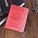 HerriaT Passport Holder Cover Case RFID Blocking Travel Wallet Card Case for Women Man(Pink)