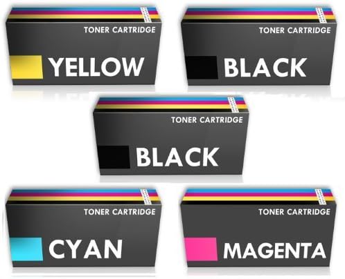 Prestige Cartridge 1250 Toner Cartridge for Dell 1250c/1350cnw/1355 - Assorted Colour (Pack of 5)