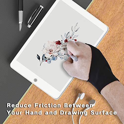 Veejoda ArtistGlove for Drawing Tablet, TwoFinger Digital Drawing