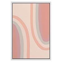 SIGNWIN Framed Canvas Wall Art Nordic Rainbow Canvas Prints Home Artwork Decoration for Living Room,Bedroom - 16