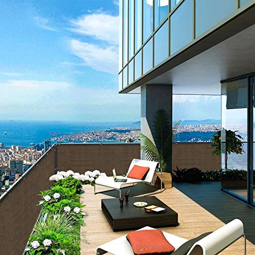 DearHouse Balcony Privacy Screen Cover, 3.5ft x16.5ft Privacy Screen