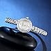 INWET Rhinestone Quartz Watch for Women,Small Dial,Crystal Indexes and Bracelet