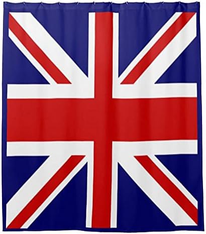 ZLSY Shower Curtains, 72 By 72-inch, - Union Jack Shower Curtain Liner Flag Design Shower Curtain