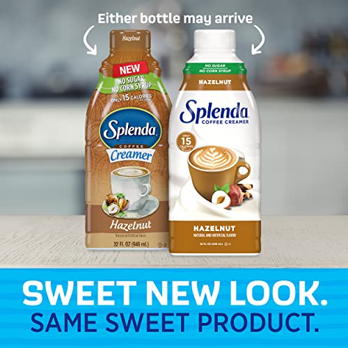 SPLENDA Sugar Free, Low Calorie Hazelnut Coffee Creamer, 32 Fl Oz