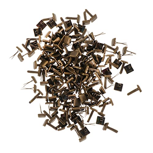 OFFIGAM 300Pcs Antique Square Double Legged Studs Craft Studs for DIY Projects for Scrapbooking and Flower Accessories Durable and Easy to Use