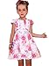 Bonny Billy Big Girl's Cap Sleeve Printed Woven Cotton Swing Skirt Dress