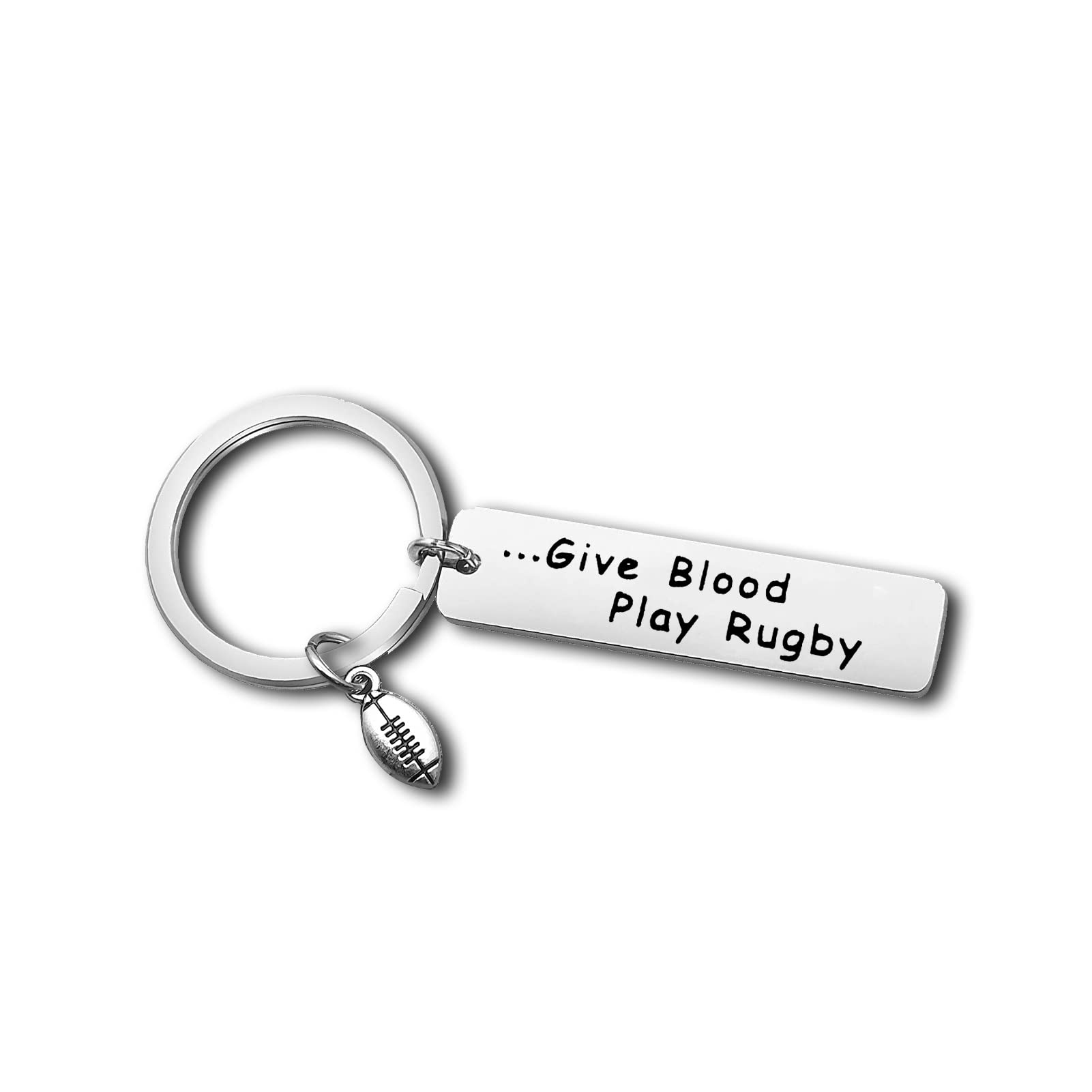 Rugby Gift Rugby Player Gift Keyring Rugby Lovers Gifts for Men Women Gift for Rugby Coach Student Rugby Fanatic Gift Sports Fan Gifts Rugby Keychain Gift Christmas Birthday Retirement Graduation Gift