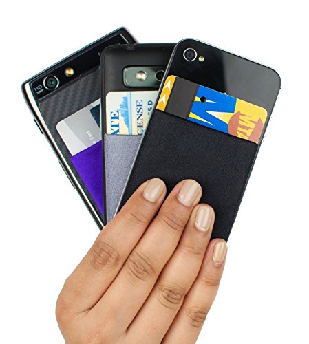 image for Magic Vosom Mobile Stick-on Pocket Card Wallet Compatible with Iphone 