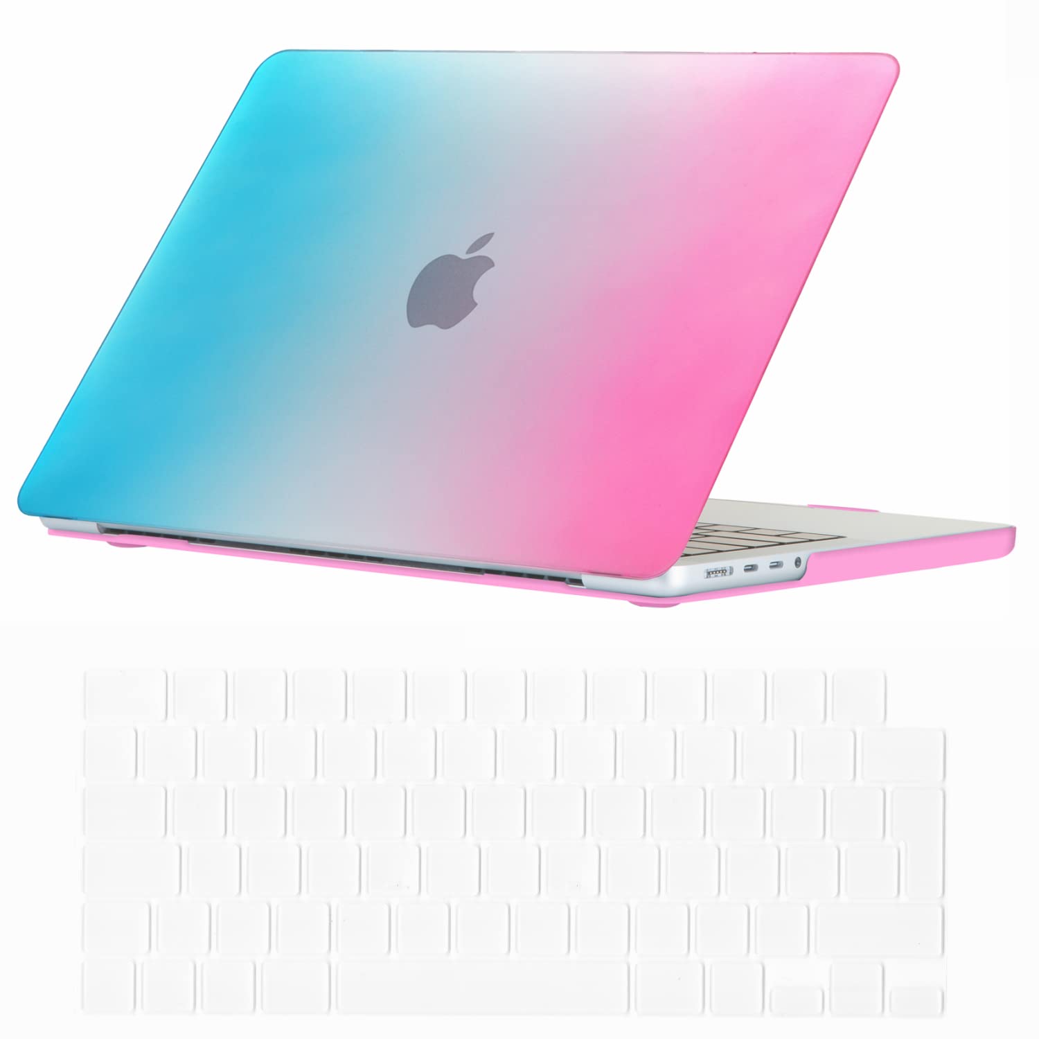 Se7enline Compatible with 2025 2024 2023 2022 2021 MacBook Pro 14 inch Case Hard Shell Laptop Cover for Macbook Pro Model A2918 A2992 A3112 A3401 A2779 A3434 M5 M4 M3 M2 M1 &TPU Keyboard Skin,Rainbow โ image 1