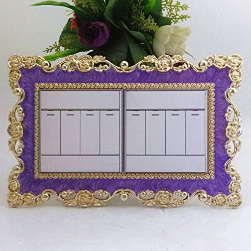 QTDS Switch Sticker Double/Single Light Switch Cover Plate Rose Lace Switch Sticker Wall Diy Decoration Golden Living Room Decorative Wall Stickers