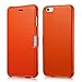 iPhone 6s/6 Case, Benuo [Luxury Series] [Slim Style] Genuine Leather Folio Flip Corrected Grain Leather Case with Magnetic Closure for iPhone 6/iPhone 6s 4.7 inch (Orange)