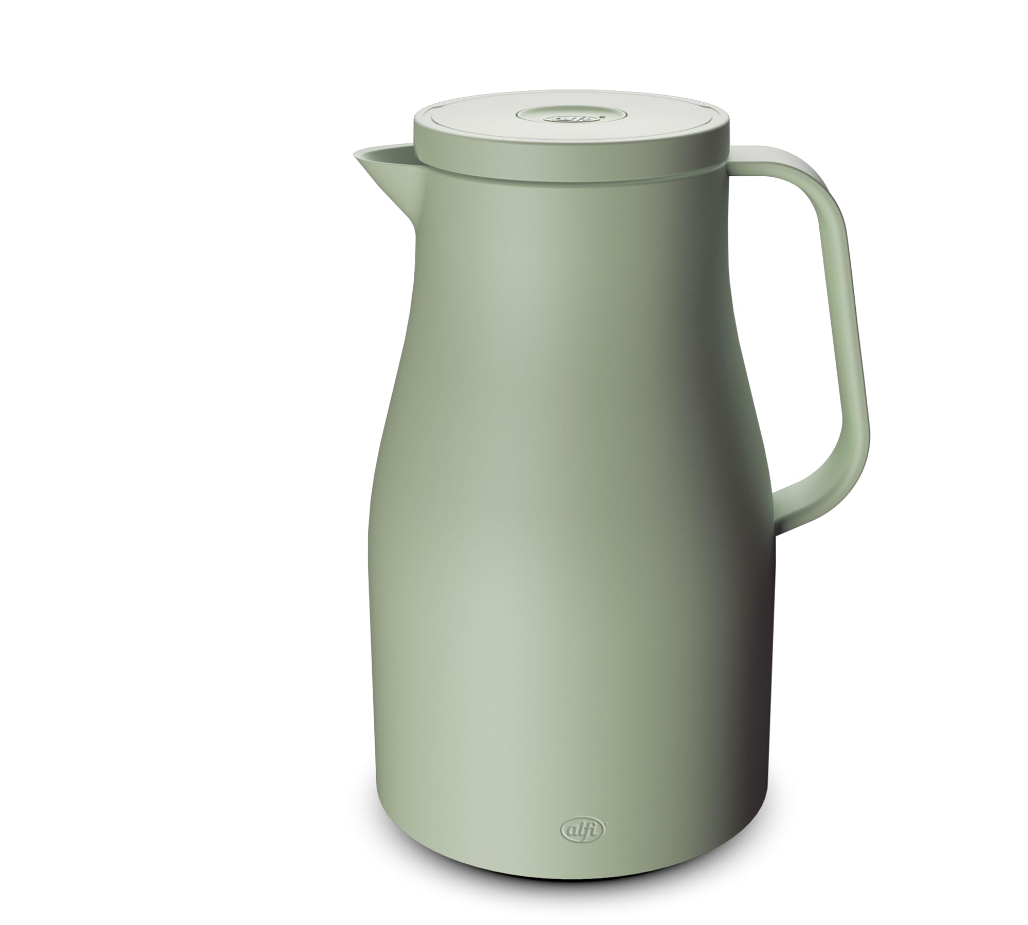alfi ECONSCIOUS Isolierkanne 1,00 l, 12 h heiß, Hartglaseinsatz, fog green