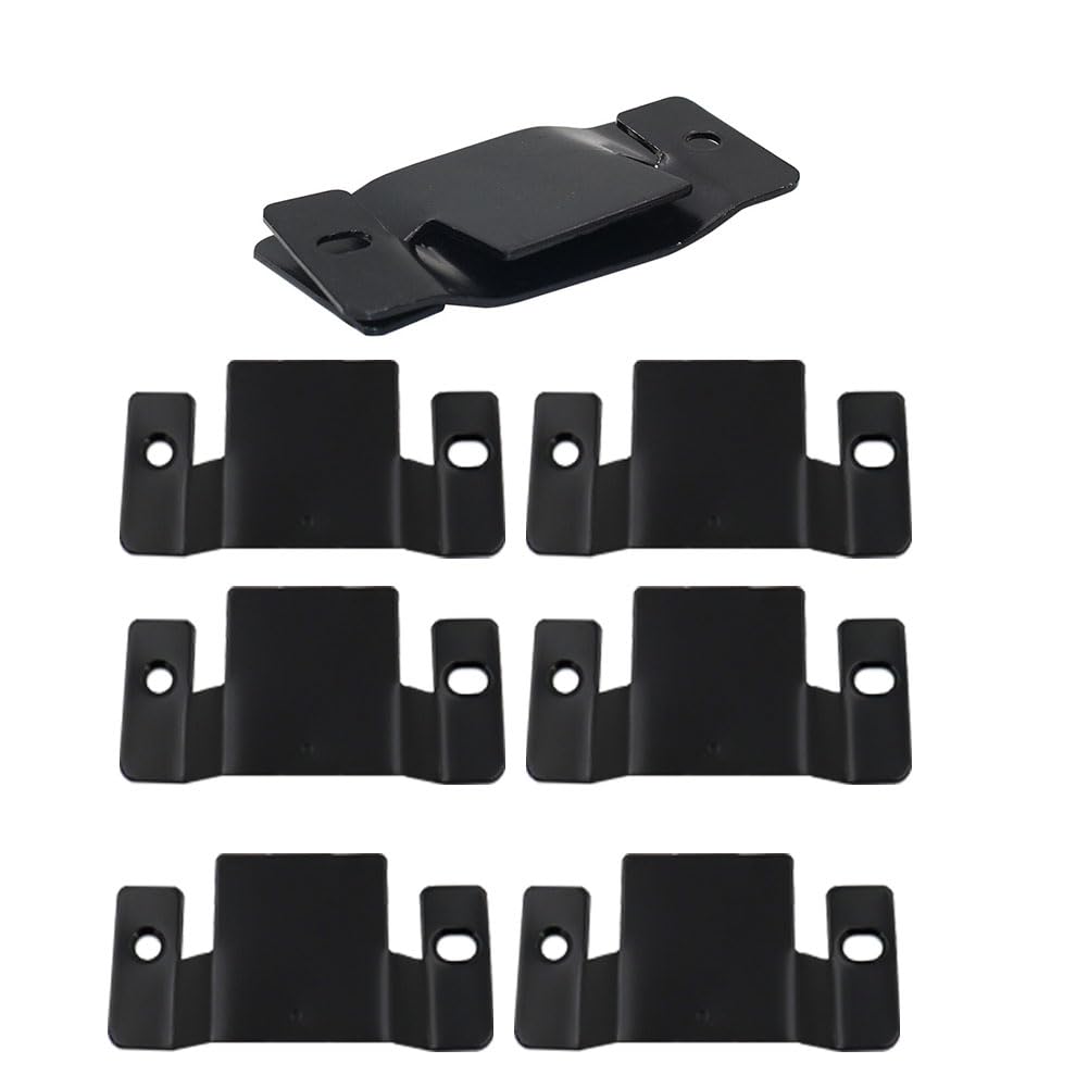 Lokatall Flush Mount Bracket, 8Pcs Interlocking Furniture Connector Sofa Connector Picture Hanger Heavy Duty Connect Clip Bracket for Headboard Sofa Dressing Mirror Wall Mount Picture Frame (96x43mm)
