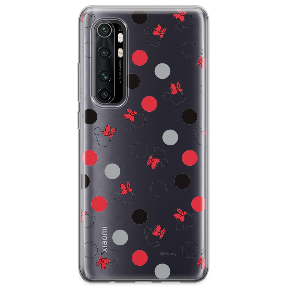 ERT GROUP mobile phone case for Xiaomi MI NOTE 10 Lite original and officially Licensed Disney pattern Minnie 004 optimally adapted to the shape of the mobile phone, partially transparent