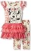 Disney Girls' 2 Piece Minnie Chic Floral Lace Legging Set