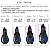 ANGGO Short Dive Fins for Swimming and Snorkeling (Blue, X-Large)