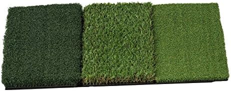 Tri-Turf Golf Hitting Mat Attack Portable Practice Driving, Chipping, Training Aids for Backyard ((36in x 16in))