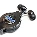 Tera Grand RETA-WV02B Retractable In-Ear Stereo Headphone, 4' - New & Improved 2017 Model