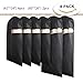 HOMMINI Pack of 6 Garment Bags, Full Clear Hanging Zipper Suit Bags, Storage/Travel/Closet Clothes Covers, Lightweight Dust Cover 2 Sets of (60