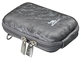 RIVACASE Riva 7022 PU Digital Camera Case, Grey/Shiny Wave