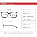 Pro Acme New Wayfarer Non-prescription Glasses Frame Clear Lens Eyeglasses (Brown)