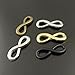 Julie Wang 50pcs Mixed Color Ramdon Antique Alloy Infinity Charms Connector Findings 2482mm
