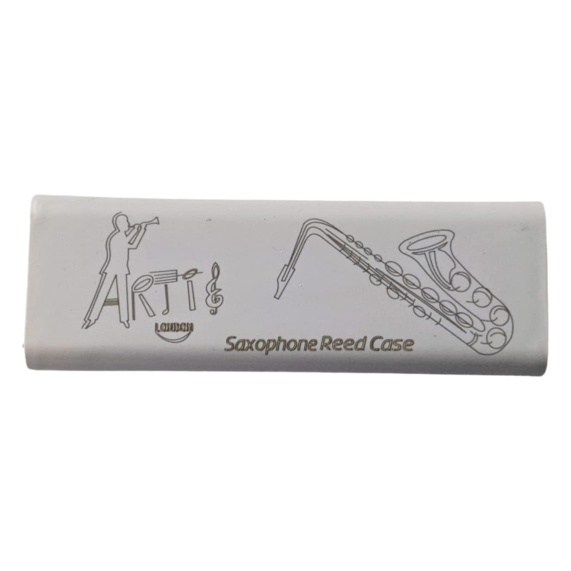 ARTIE LONDON Saxophone Reed Case, Slim Protective Holder for Alto, Tenor & Soprano Reeds | Compact & Lightweight Pocket Case | Holds 2 Reeds Securely | Ideal for Practice & Gigs