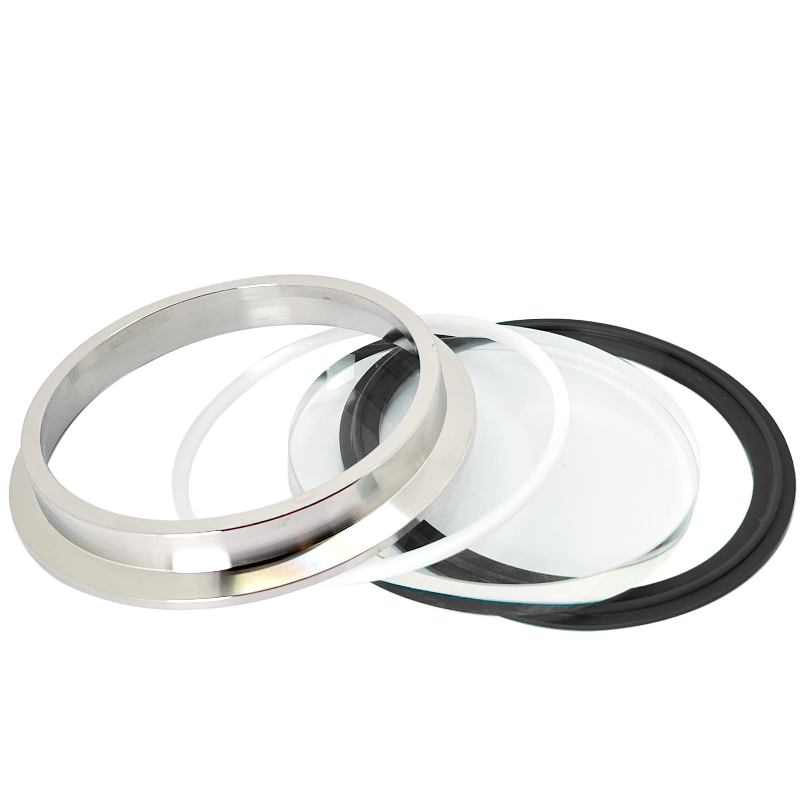 Photo 1 of QMINOX 4 Inch Tri Clamp End Cap Flat Sight Glass 316 Stainless Steel with Borosilicate Glass