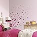 RoomMates RMK2713SCS Pink Flutter Butterflies Peel and Stick Wall Decals