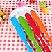 Silicone Spatula Set -450°F Heat-Resistant Non Stick Cake Cream Butter Spatulas Mixing Batter Scraper Brush Silicone Baking Spoon Cook Tool Multicolor 4-Pieces