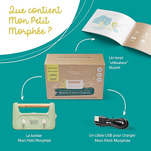 Morphée - My Little Morphée - Multilingual Version (English, French, Spanish, German) - Sleep and Calm Meditation Box for Kids Ages 3 and Up - No Waves and No Screens
