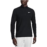 Nike Tour Men's Dri-FIT ADV 1/2-Zip Golf Top (Black/Black/White, FD5833-010) Size Small