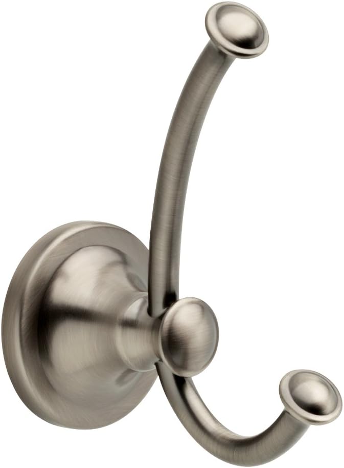 Delta Slv35 Hs Faucet Silverton 24 Double Robe Hook Heirloom
