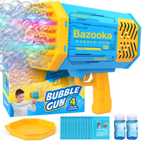 Bubble Machine Blaster Blue Bubble Gun for Kids, Adults, Automatic