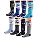 Deer Mum Boy's Cotton Cartoon Car Pattern Knee High Socks,3-12 Years