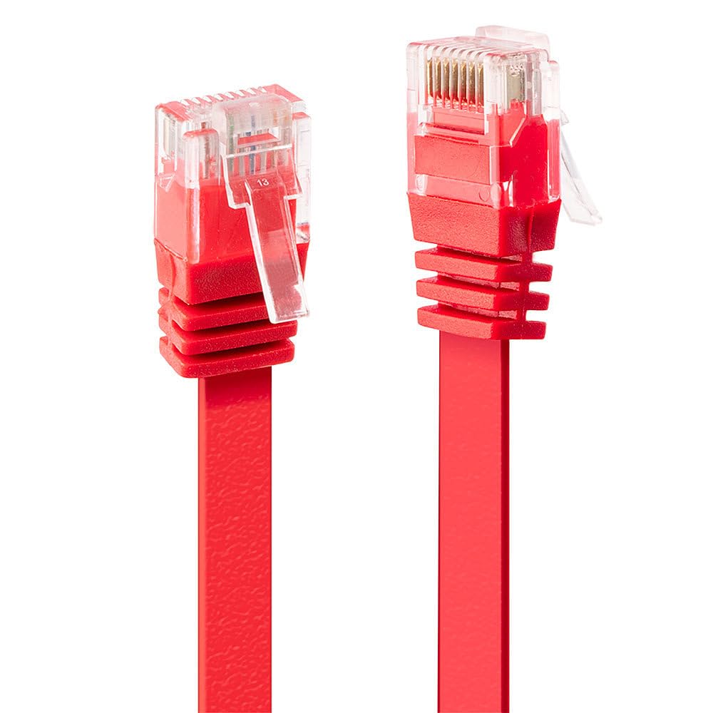 Lindy 47511 Flat Cat6 Unshielded Cable 1 m Red — image 1