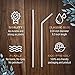 Eco-Friendly Biodegradable Drinking Straws │ Plant-Based, Bendy PLA Plastic Straws in Dispenser Gift Box │ 150 Bulk Pack – By Turtle World