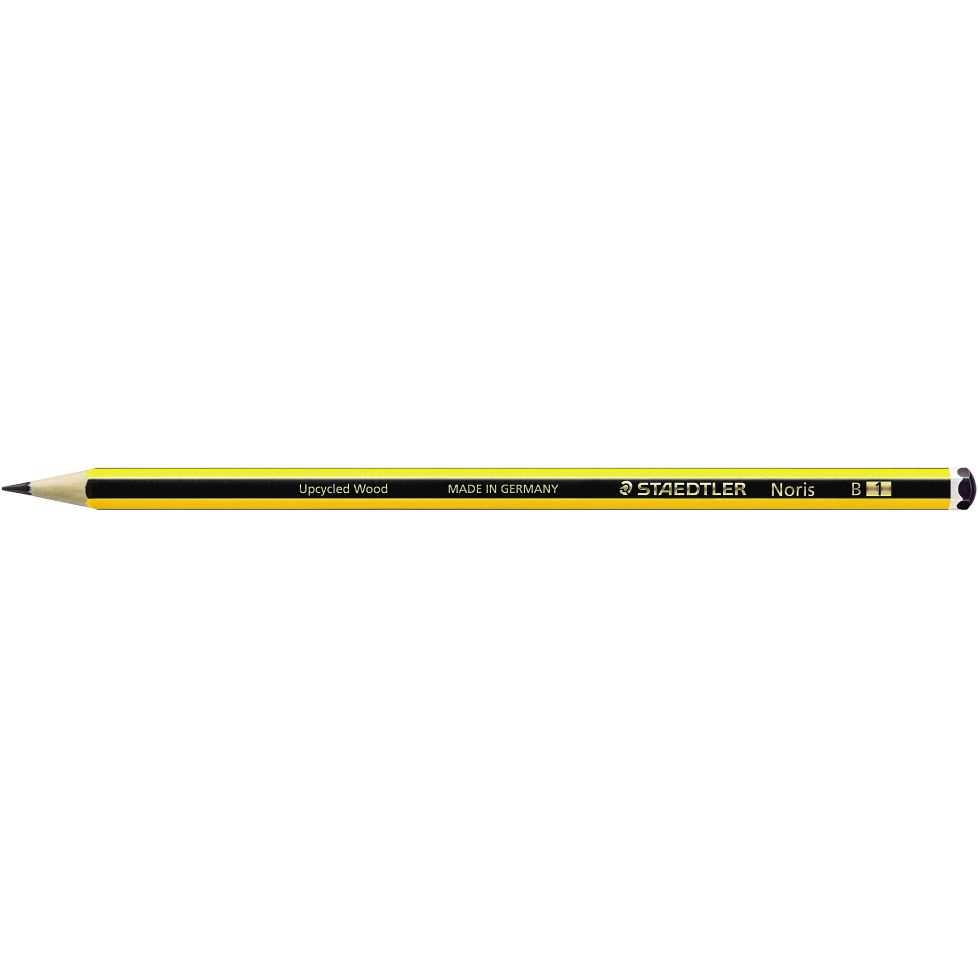 Staedtler Noris - Matita in Grafite B, Nero, Giallo, 1 Pezzo
