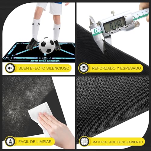 Training Mat Football Kit 60 x 90 cm with Training Videos and Non-Slip Socks Football Mat Professional Training – Children Mat Treino Futebol