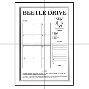 Beetle Drive Cards: Amazon.co.uk: Toys &amp; Games