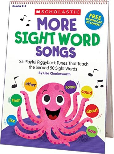 MORE Sight Word Songs Flip Chart: 25 Playful Piggyback Songs that Teach the Second 50 Sight Words