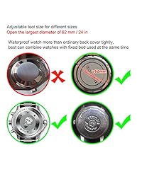 Relojero de batería ajustable en la parte posterior del reloj, kit de reparación de llaves grandes, apto para uso en relojes grandes, medianos y pequeños.