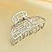 IPINK-Women's Vintage Metal Claw Hair Clip Antique Silver,Champagne (004)